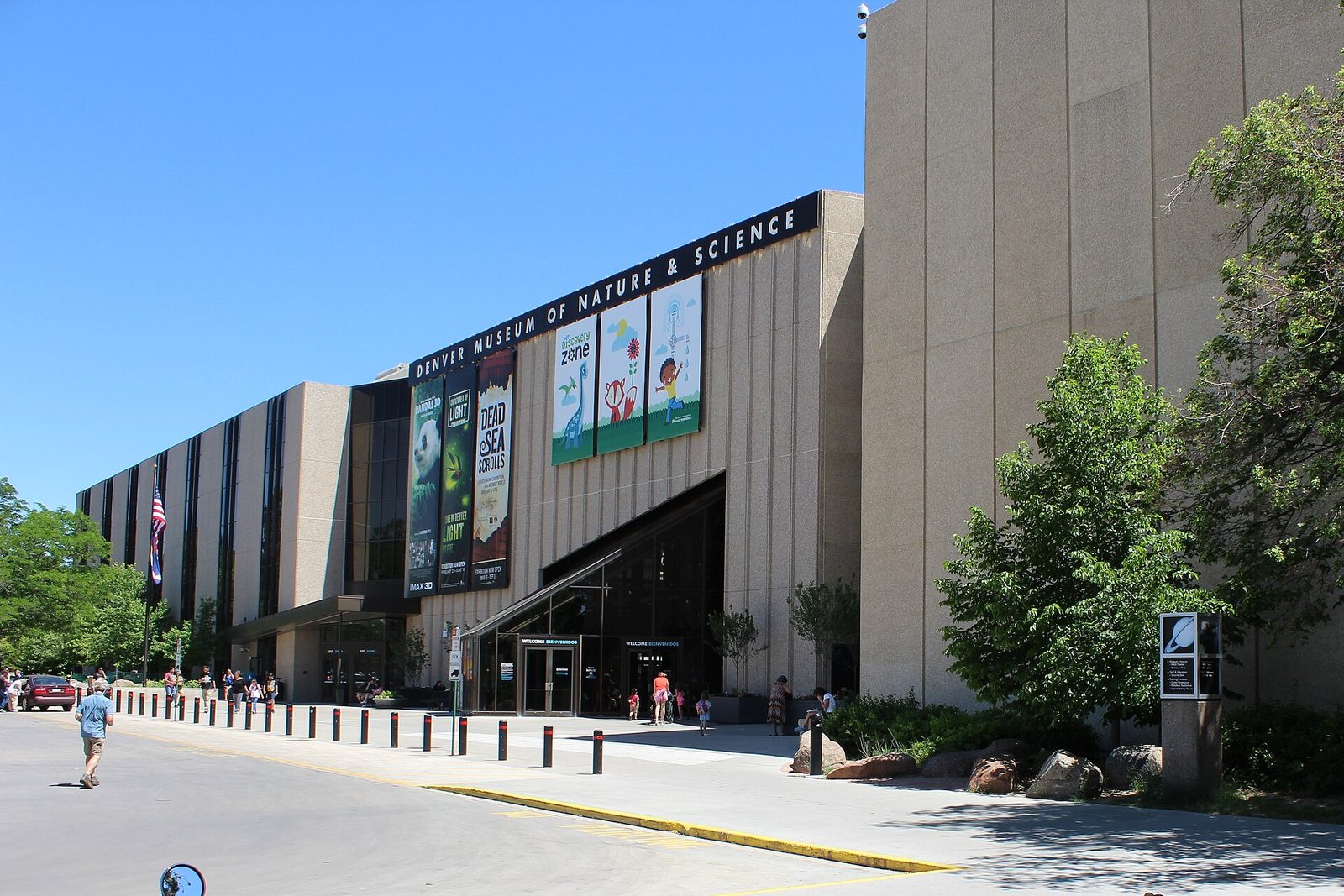 The Denver Museum of Nature and Science building seen from the northwest in City Park
